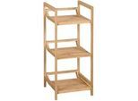 Kesper Badezimmerregal , Hellbraun , Holz , Bambus , 3 Fächer , 30x70x30 cm , FSC 100% , stehend , Badezimmer, Badezimmerregale, Badregale