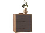 Schubkastenkommode WIEMANN "Cardiff Sideboard, Wäscheschrank, teilmassiv Erle, mit Schubladen", braun, B:80cm, Sideboards, Schubkästen inklusive Selbsteinzug und Dämpfung