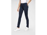 Jerseyhose LAURA SCOTT, Damen, Gr. 42, N-Gr, blau (dunkelblau), Milano Rib, Obermaterial: 76% Polyester, 20% Viskose, 4% Elasthan, unifarben, schmal lang, Hosen Jerseyhose, in Kurz und Langgrößen