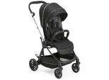 Chicco Buggy , Schwarz , Textil , 51x99-109x78 cm , Fußstütze abklappbar, kugelgelagerte Räder, Einhand-Faltmechanismus , Baby on Tour, Kinderwagen, Buggys