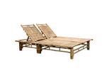 vidaXL Sonnenliege für 2 Personen Bambus