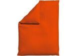 Schlafgut Bettdeckenbezug , Dunkelorange , Textil , Uni , 155x220 cm , Textiles Vertrauen - Oeko-Tex®, AZO-frei, Bsci, Oeko-Tex® Standard 100, Oeko-Tex® Made IN Green , pflegeleicht, atmungsaktiv, bügelleicht, schadstoffgeprüft, weiche und anschmiegsame Oberfläche, bio , Heimtextilien, Bettwäsche & Leintücher, Bettwäsche, Jersey-Bettwäsche