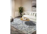 Villeroy & Boch Flachwebeteppich , Blau, Creme , Textil , orientalisch , rechteckig , 160x235 cm , Oeko-Tex® Standard 100 , in verschiedenen Größen erhältlich, pflegeleicht, strapazierfähig , Teppiche und Böden, Teppiche, Webteppiche