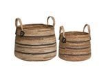 Korbset , Braun , Naturmaterialien , Ordnen & Aufbewahren, Körbe, Dekokörbe