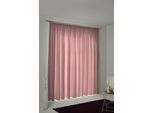 Vorhang WIRTH "Trondheim 234 g/m²" Gr. 1, rosa, B:132cm H:145cm, Chenille, Polyacryl, Gardinen, Vorhang