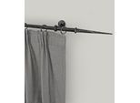 Gardinenstange GARESA "ESPERANCA", schwarz, L:340cm Ø:16mm, Metall, Gardinenstangen, Gardinenstange, rustikale Vorhanggarnitur, verlängerbar, Endknopf Spitze, m. Ringe