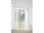 Vorhang WIRTH "Bettina" Gr. 17, weiss (weiß), B:140cm H:245cm, Polyester, Gardinen, Vorhang, Store