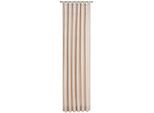 Vorhang WIRTH "Trondheim 234 g/m²" Gr. 10, beige (natur), B:172cm H:225cm, Chenille, Polyacryl, Gardinen, Vorhang