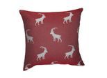 Kissenbezug HUBATKA TEXTIL "Steinbock", rot, B:45cm L:45cm, Polyester, Obermaterial: 100% Polyester, Kissenbezüge, Kissenbezug