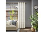 Vorhang NEUTEX FOR YOU "Libre-ECO", beige (creme), B:142cm H:120cm, Jacquard, Polyester, Gardinen, Vorhang, Breite 142 cm, nach Mass