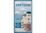 Seahorse Strandtuch »Santorini« 90x170, für Sauna und Pool, mit Santorini Küste