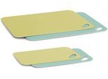 Schneidauflage ZELLER PRESENT, bunt (lemon, türkis), B:19cm H:0,02cm L:29cm, Polypropylen, Schneidebretter, Schneidauflage, Klingenschonend, spülmaschinengeeignet