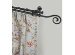 Gardinenstange GARESA "ESPERANCA", schwarz, L:470cm Ø:16mm, Metall, Gardinenstangen, Gardinenstange, rustikale Vorhanggarnitur, verlängerbar, Eisen, Endk. Spirale