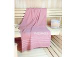KiNZLER Saunatuch »Wellness, Sauna - Grösse 90/200 cm« leichte Qualität, verschiedenen Designs, auch als 2er Set