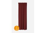 Vorhang HOMING "Silan" Gr. 1, rot, B:140cm H:245cm, Polyester, Gardinen, Vorhang, Thermovorhang Wärmevorhang Silan
