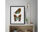 queence Bild »Nala« Insekten Kunst Schmetterlinge 1 Stk. tlg. HD Premium Poster-Druck inkl. Holzrahmen