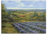 Artland Wandbild "Lavendelfelder in der Provence" Europa 1 Stk. tlg. als Leinwandbild, Poster, Wandaufkleber in verschied. Grössen