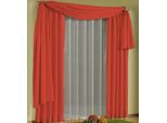 Gardine WIRTH "Daria" Gr. 2, rot, B:135cm H:175cm, Polyester, Gardinen, Gardine