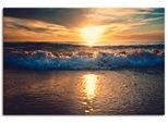 Artland Wandbild »Sonnenuntergang am Meer« Gewässer 1 Stk. tlg. als Alubild, Outdoorbild, Leinwandbild in verschied. Grössen