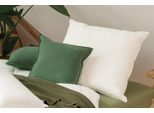 Naturfaserkopfkissen CENTA-STAR "Veggie", weiss (weiß), B:40cm L:80cm, Bezug: 100% Baumwolle. Füllung: 100% Polyester, Kopfkissen, Naturfaserkopfkissen, Naturfaserkopfkissen, Kissen in 40x80 oder 80x80 cm erhältlich