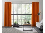 Vorhang WIRTH "Dim out" Gr. 5, orange (terra), B:145cm H:255cm, Polyester, Gardinen, Vorhang