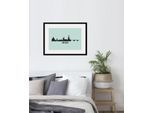 queence Bild »Dresden Skyline« Deutschland Dresden Gebäude Stadt Städte 1 Stk. tlg. HD Premium Poster-Druck inkl. Holzrahmen