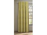 Vorhang NEUTEX FOR YOU "ALASKA", gelb (lime, taupe), B:144cm H:215cm, Jacquard, Polyacryl, Polyester, Gardinen, Vorhang, Vintageoptik, nach Mass