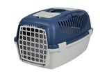 Tiertransportbox TRIXIE "Transportbox Capri 3 S", blau (dunkelblau, grau), B:40cm H:38cm T:61cm, Kunststoff, Tiertransportbehälter, Tiertransportbox