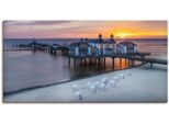Artland Wandbild »RÜGEN Seebrücke in Sellin Sonnenaufgang« Bilder vom Sonnenuntergang & -aufgang 1 Stk. tlg. als Alubild, Outdoorbild, Leinwandbild in verschied. Grössen