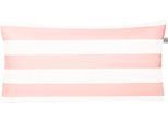Kissenbezug IRISETTE "Tape 8577", rosa, B:80cm L:40cm, Mako-Satin, Obermaterial: 100% Baumwolle, Kissenbezüge, Kissenbezug, in einer hochwertigen Qualität
