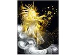Alu-Dibond-Druck ARTLAND "Goldener Schutzengel", gold (farbe bild(er): goldfarben), B:45cm H:60cm T:1cm, Alu Dibond, Bilder, Alu-Dibond-Druck, für Innen- und Aussenbereich geeignet, Outdoorbild