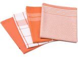 Geschirrtuch GÖZZE "Geschirrtücher, Des. 60057", orange (terra), B:50cm L:70cm, 100% Baumwolle, Geschirrtücher, Geschirrtuch, kariert, gestreift und unifarben