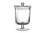 Vorratsglas LEONARDO "Dose auf Fuss 25cm Poesia", transparent, H:25cm, Lebensmittelaufbewahrungsbehälter, Vorratsglas