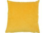 Kissenhüllen GÖZZE "Muri", gelb, B:40cm L:40cm, Polyester, Obermaterial: 100% Polyester, Kissenbezüge, Kissenhüllen, in vielen Unifarben