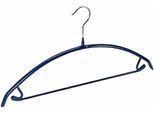 Kleiderbügel WENKO "Combi", blau, B:42cm H:21,5cm T:1,2cm, Kunststoff, Metall, Kleiderbügel, Kleiderbügel