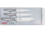 Messer-Set KAI "Shoso 3 tlg. Silber", silber (silberfarben), Edelstahl, Kochmesser-Sets, Messer-Set