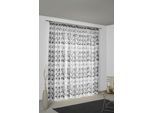 Vorhang WIRTH "Berlare" Gr. 1, grau (dunkelgrau), B:132cm H:145cm, Jacquard, Baumwolle, Polyester, Gardinen, Vorhang