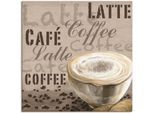 Artland Leinwandbild »Milchkaffee« Getränke 1 Stk. tlg. auf Keilrahmen gespannt