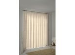Vorhang WIRTH "Toco-Karo" Gr. 4, beige, B:132cm H:245cm, Chenille, Polyacryl, Gardinen, Vorhang
