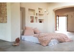 Bettbezug JOURNEY LIVING "Ibiza, Musselin Doppelgewebe", rosa (dusty rose), B:160cm L:210cm, Musselin, Obermaterial: 100% Lyocell (TENCEL™), Bettbezüge, Bettbezug