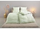 Bettwäsche LEONIQUE "Matilda in Gr. 135x200 oder 155x220 cm", grün (seegrün), B/L: 135cm x 200cm, 1 Stk., 1 Stk., Flanell, B/L: 80cm x 80cm, 2, Flanell, Obermaterial: 100% Baumwolle, Bettwäsche, Bettwäsche, Bettwäsche aus Baumwolle, Bettwäsche mit skandinavischem Design