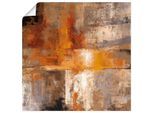 Wandbild ARTLAND "Silber und Bernstein Ernte", orange (farbe bild(er): orange), B:40cm H:40cm T:0,1cm, Papier, Bilder, Wandbild, als Leinwandbild, Poster in verschied. Grössen