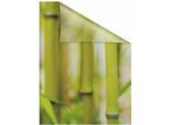 LICHTBLICK ORIGINAL Fensterfolie "Bambus" 1 Stk. blickdicht strukturiert Klebepunkte selbstklebend, Sichtschutz