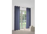 Vorhang WIRTH "Sepino" Gr. 2, blau, B:132cm H:180cm, Jacquard, Obermaterial: 75% Polyester, 25% Baumwolle, Gardinen, Vorhang