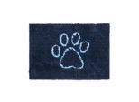 Hundematte "Dogs smarter by design Dirty Dog Door Mat Bermuda Blue M", weiß, neutral, B/H/L: 50cm x 80cm, Tierbetten, Hundematte