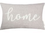 Kissenhülle "Home" mit Schriftzug