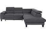 COTTA Ecksofa "Morven L-Form" wahlweise mit Bettfunktion, Bettkasten & Wireless-Charger