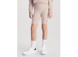 Radlerhose CALVIN KLEIN JEANS "CK LOGO CYCLING SHORTS", Kinder, Gr. 16 (176), N-Gr, rosa, Single Jersey, Obermaterial: 94% Baumwolle, 6% Elasthan, regular fit, Hosen Radlerhose, Kinder bis 16 Jahre
