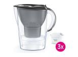Wasserfilter BRITA "Marella", grau, B:10,5cm H:25,8cm T:25,8cm, Kunststoff, Filterkartuschen, Wasserfilter