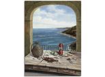 Artland Wandbild "Stillleben am Meer" Fensterblick 1 Stk. tlg. als Alubild, Outdoorbild, Leinwandbild, Poster, Wandaufkleber